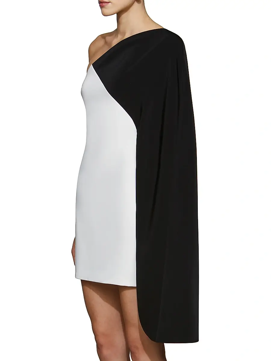 Et Ochs Women's Erica One-Shoulder Colorblocked Dress - Black | Thumbnail 3 Et Ochs Women's Erica One-Shoulder Colorblocked Dress - Black | Thumbnail 3