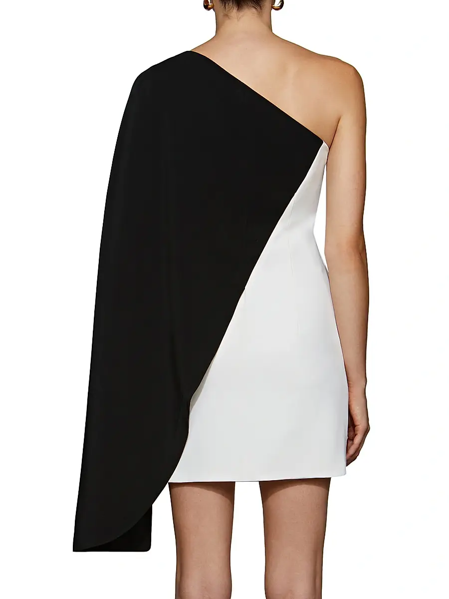 Et Ochs Women's Erica One-Shoulder Colorblocked Dress - Black | Thumbnail 5 Et Ochs Women's Erica One-Shoulder Colorblocked Dress - Black | Thumbnail 5