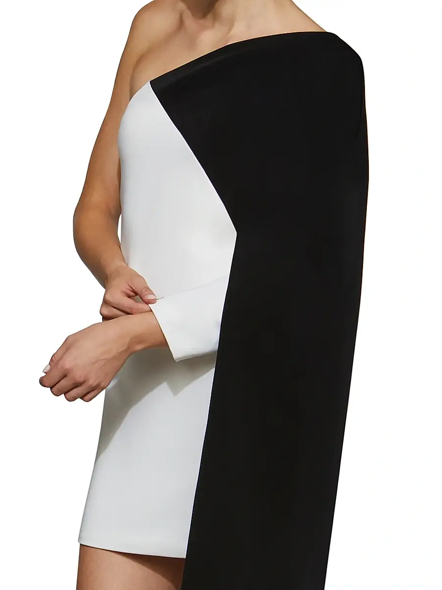 Et Ochs Women's Erica One-Shoulder Colorblocked Dress - Black | Thumbnail 6 Et Ochs Women's Erica One-Shoulder Colorblocked Dress - Black | Thumbnail 6