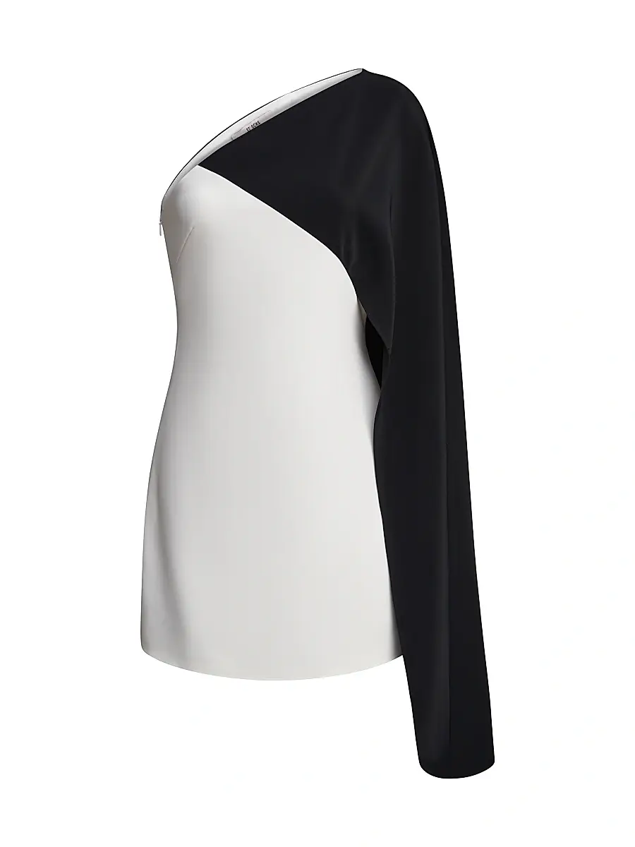 Et Ochs Women's Erica One-Shoulder Colorblocked Dress - Black | Thumbnail 1 Et Ochs Women's Erica One-Shoulder Colorblocked Dress - Black | Thumbnail 1