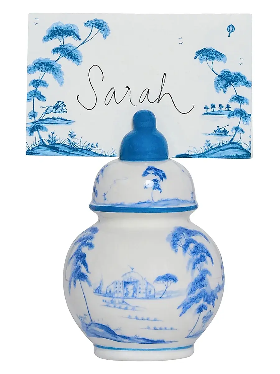 Juliska Country Estate Place Card Holder Set - Blue | Thumbnail 2