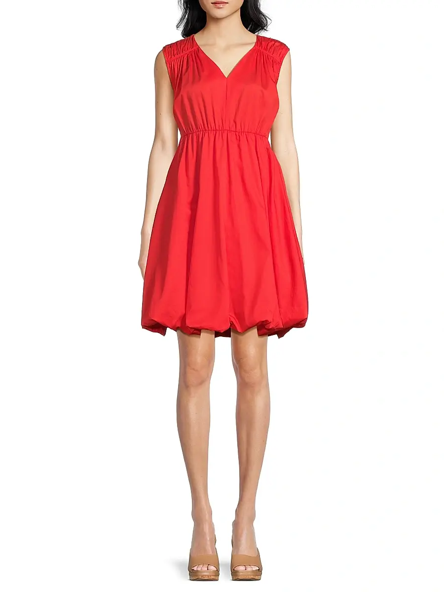 Harshman Women's Arla Cotton Bubble Hem Dress | Thumbnail 3 Harshman Women's Arla Cotton Bubble Hem Dress | Thumbnail 3