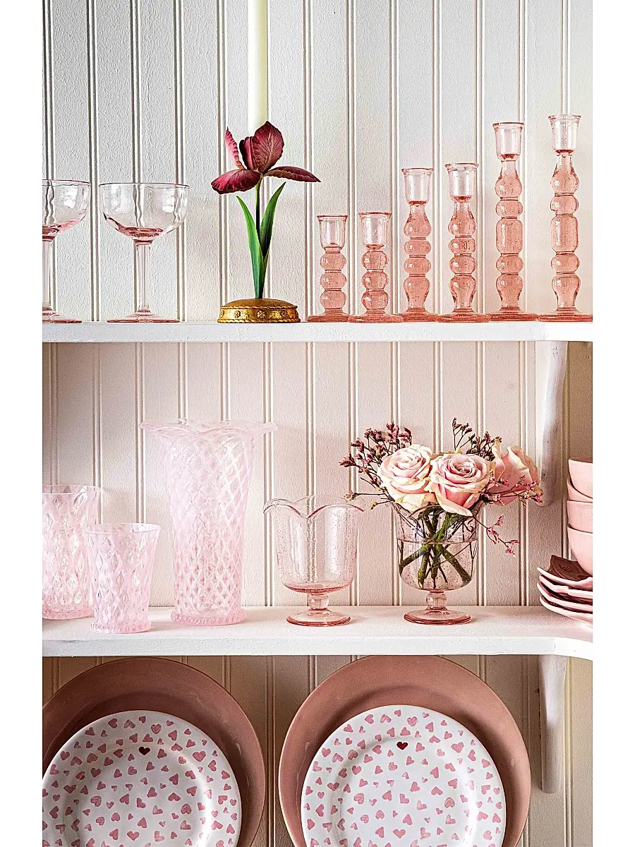 Juliska Provence Glass Hurricane - Pink | Thumbnail 4 Juliska Provence Glass Hurricane - Pink | Thumbnail 4