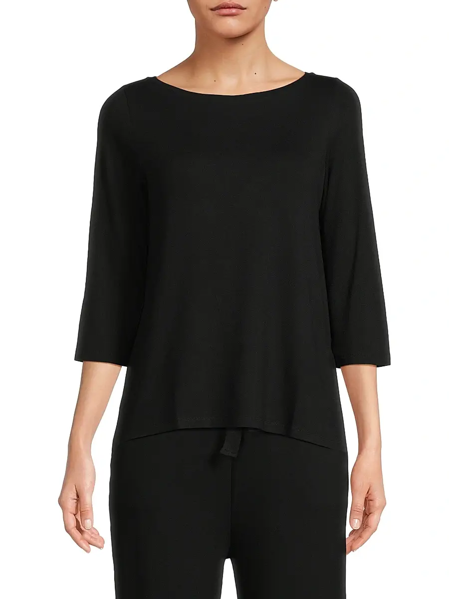 MAJESTIC FILATURES Women's Soft Touch Pleated Back Top | Thumbnail 3