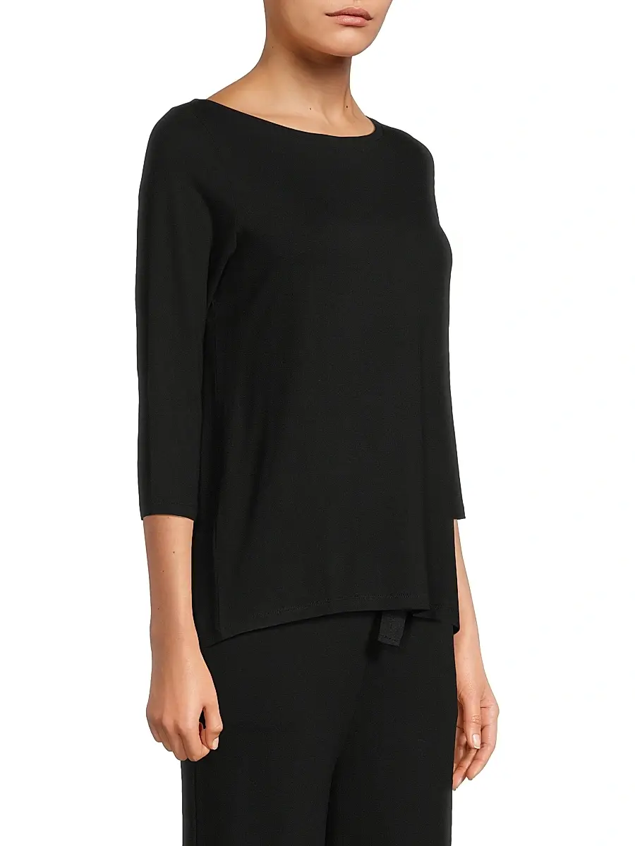 MAJESTIC FILATURES Women's Soft Touch Pleated Back Top | Thumbnail 4