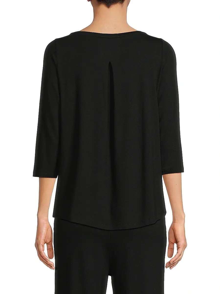 MAJESTIC FILATURES Women's Soft Touch Pleated Back Top | Thumbnail 5