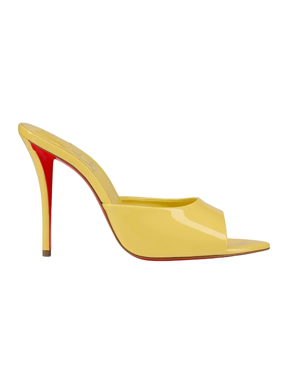 Women's Miss Z 100MM Patent Leather Mule Sandals