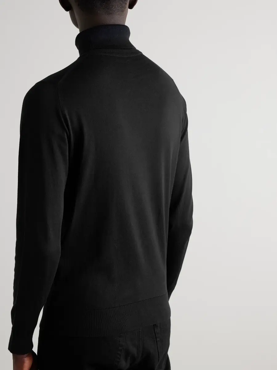 John Smedley Hawley Slim-Fit Sea Island Cotton Rollneck Sweater - Men | Thumbnail 4 John Smedley Hawley Slim-Fit Sea Island Cotton Rollneck Sweater - Men | Thumbnail 4