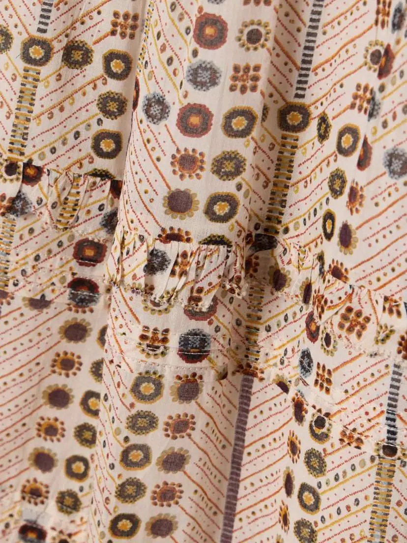 Marant Étoile Diya Tiered Printed Cotton-voile Midi Skirt | Thumbnail 4 Marant Étoile Diya Tiered Printed Cotton-voile Midi Skirt | Thumbnail 4