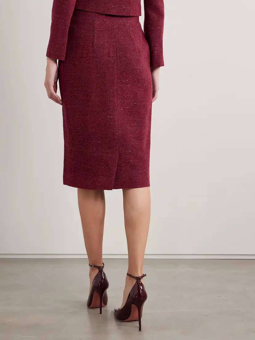 Alessandra Rich Sequin-embellished Tweed Skirt | Thumbnail 3 Alessandra Rich Sequin-embellished Tweed Skirt | Thumbnail 3