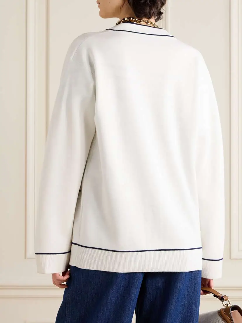Gucci Piped Wool Cardigan | Thumbnail 3 Gucci Piped Wool Cardigan | Thumbnail 3