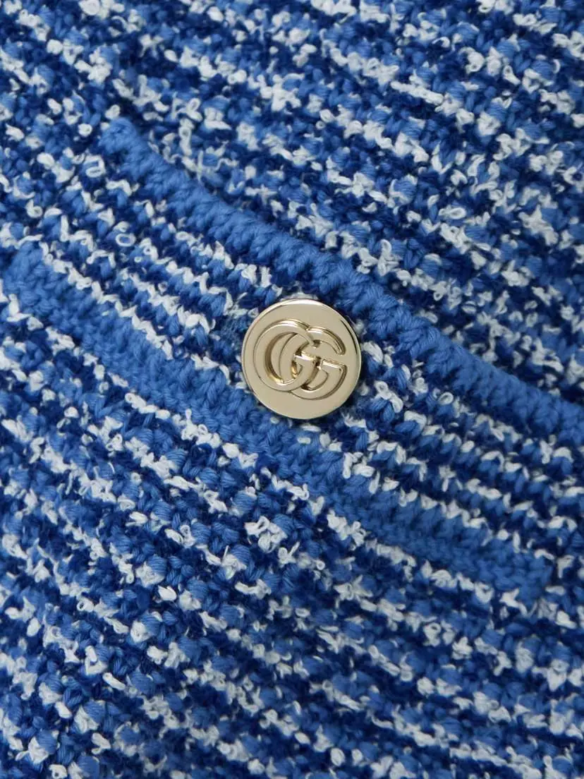 Gucci Striped Cotton-blend Bouclé Top | Thumbnail 5