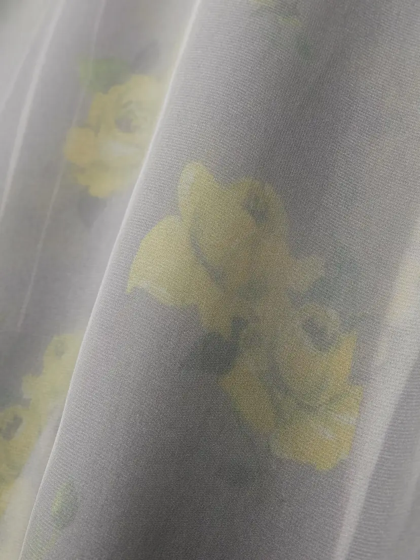 Acne Studios Layered Chiffon And Floral-print Crepe Maxi Dress | Thumbnail 5