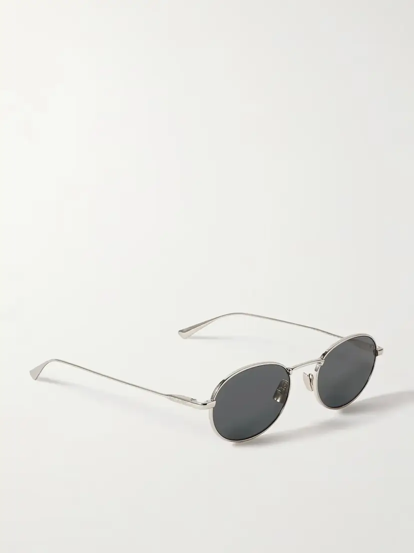 Saint Laurent Eyewear Round-frame Gold-tone Sunglasses | Thumbnail 3