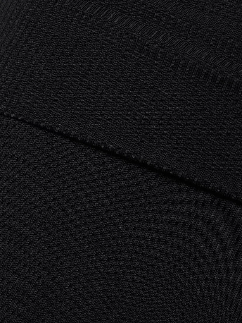 Skims Soft Lounge Ribbed Foldover Pants - Onyx | Thumbnail 5