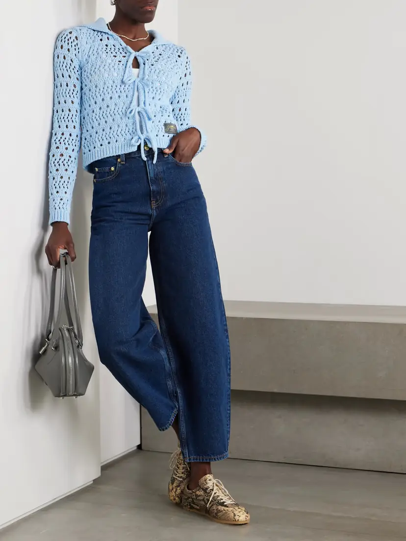 Ganni High-rise Tapered Organic Jeans | Thumbnail 2