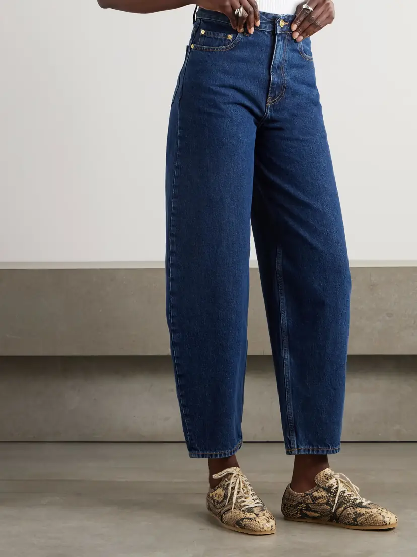 Ganni High-rise Tapered Organic Jeans | Thumbnail 3