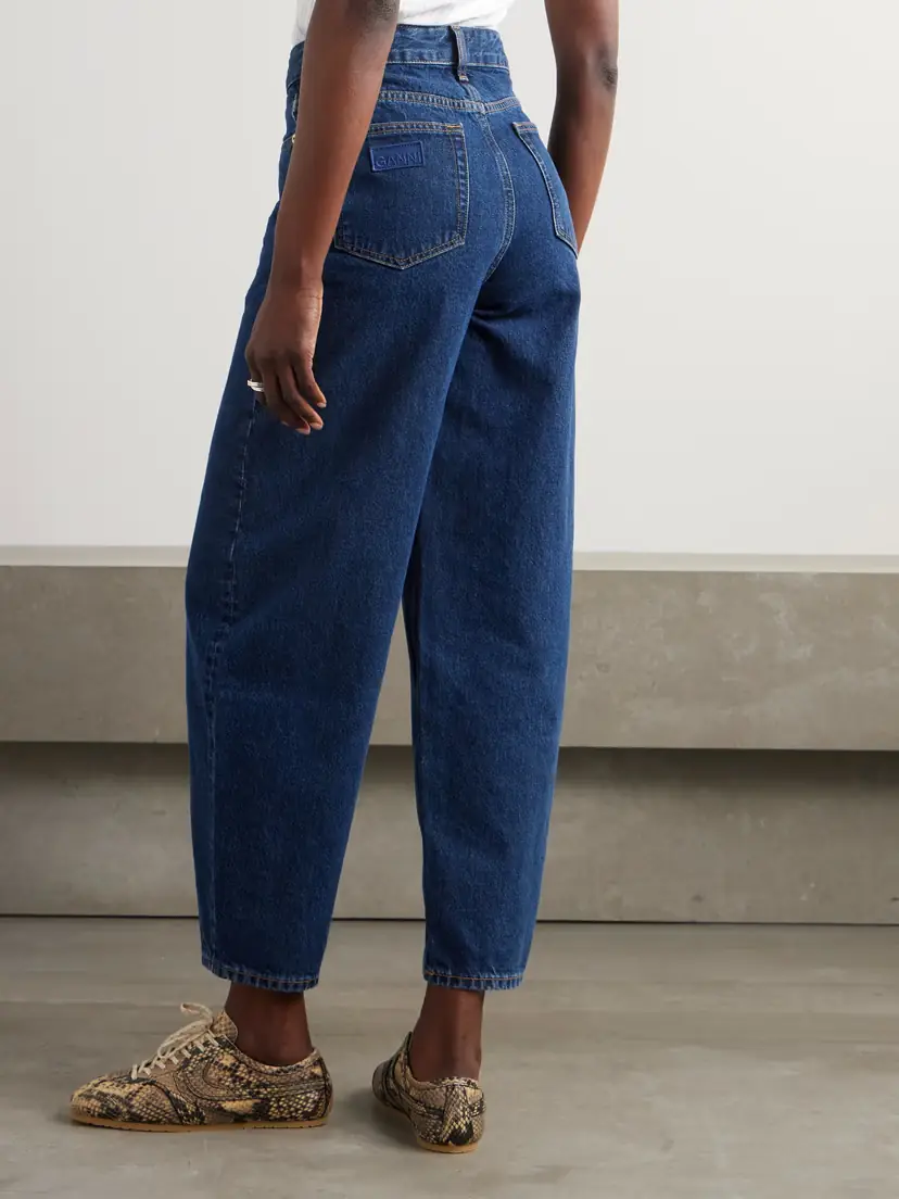 Ganni High-rise Tapered Organic Jeans | Thumbnail 4