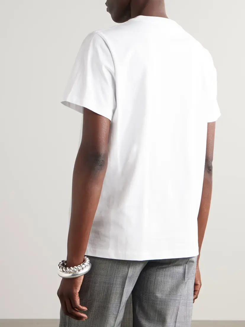 Ganni Printed Organic Cotton-jersey T-shirt | Thumbnail 3