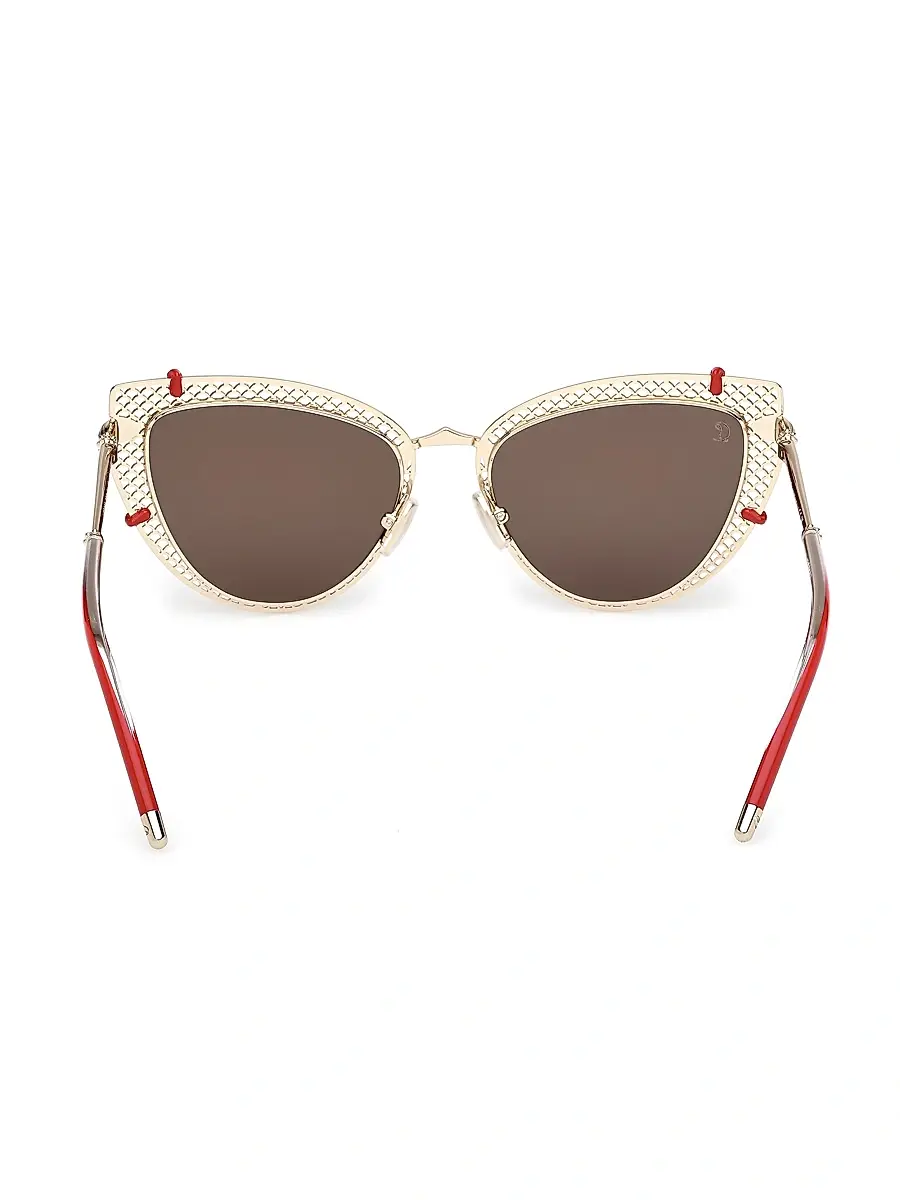 Christian Louboutin Women's 54MM Cat-Eye Sunglasses - Pale Gold | Thumbnail 5