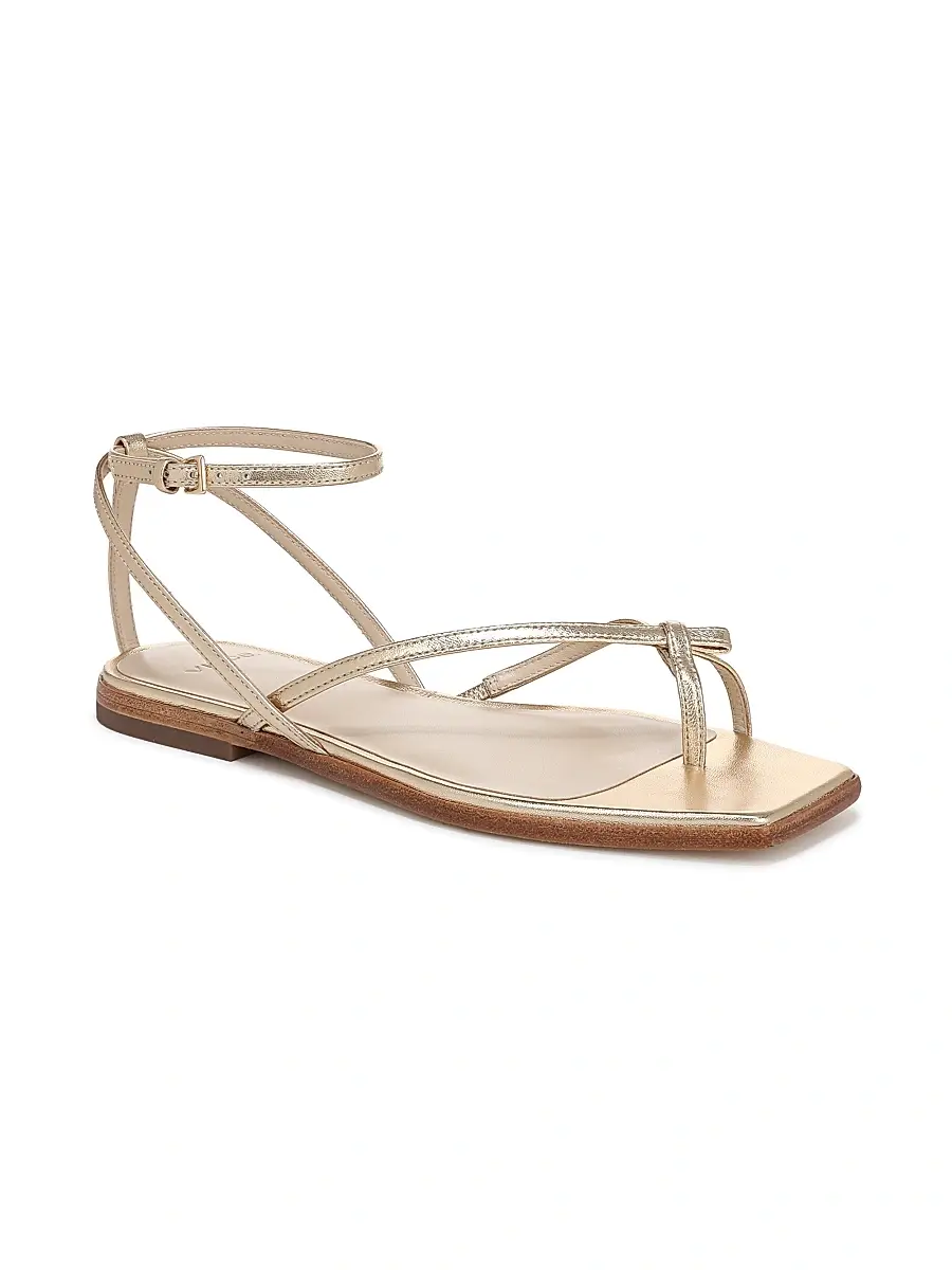 Vince Women's Ali Strappy Leather Sandals - Champagne | Thumbnail 2 Vince Women's Ali Strappy Leather Sandals - Champagne | Thumbnail 2