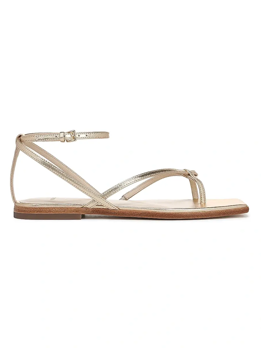 Vince Women's Ali Strappy Leather Sandals - Champagne | Thumbnail 1 Vince Women's Ali Strappy Leather Sandals - Champagne | Thumbnail 1