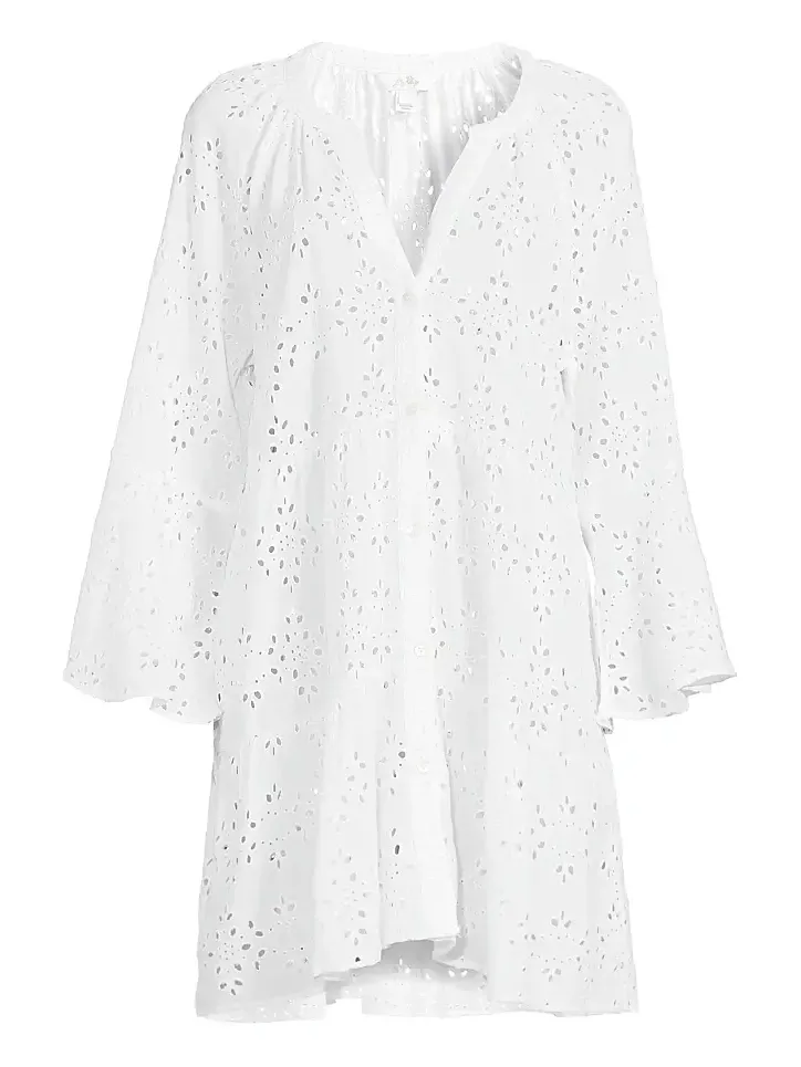 Women's Brailey Eyelet Cover-Up Shirt Women's Brailey Eyelet Cover-Up Shirt