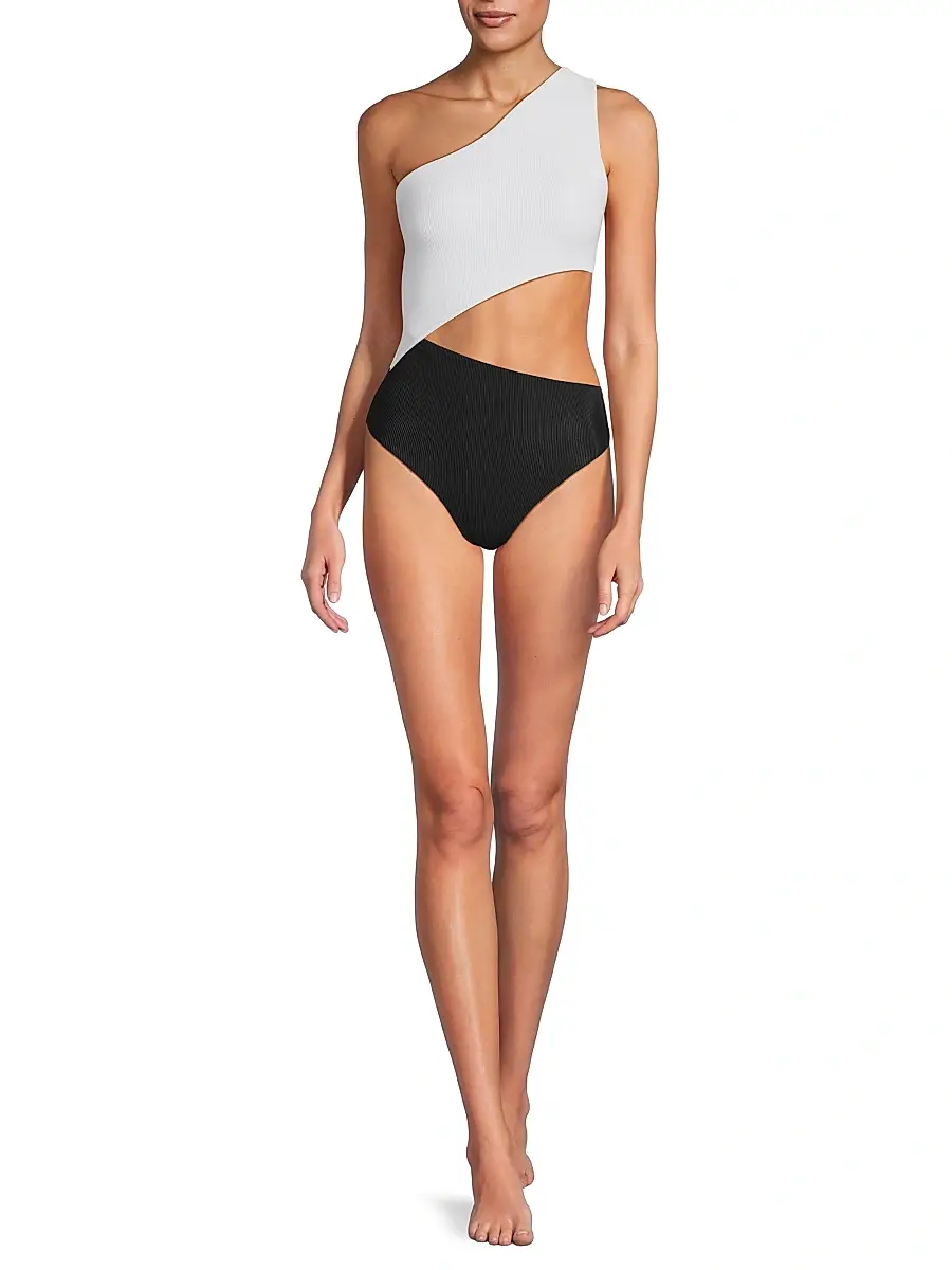 BEACH RIOT Women's Celine Colorblocked One-Piece Swimsuit | Thumbnail 2