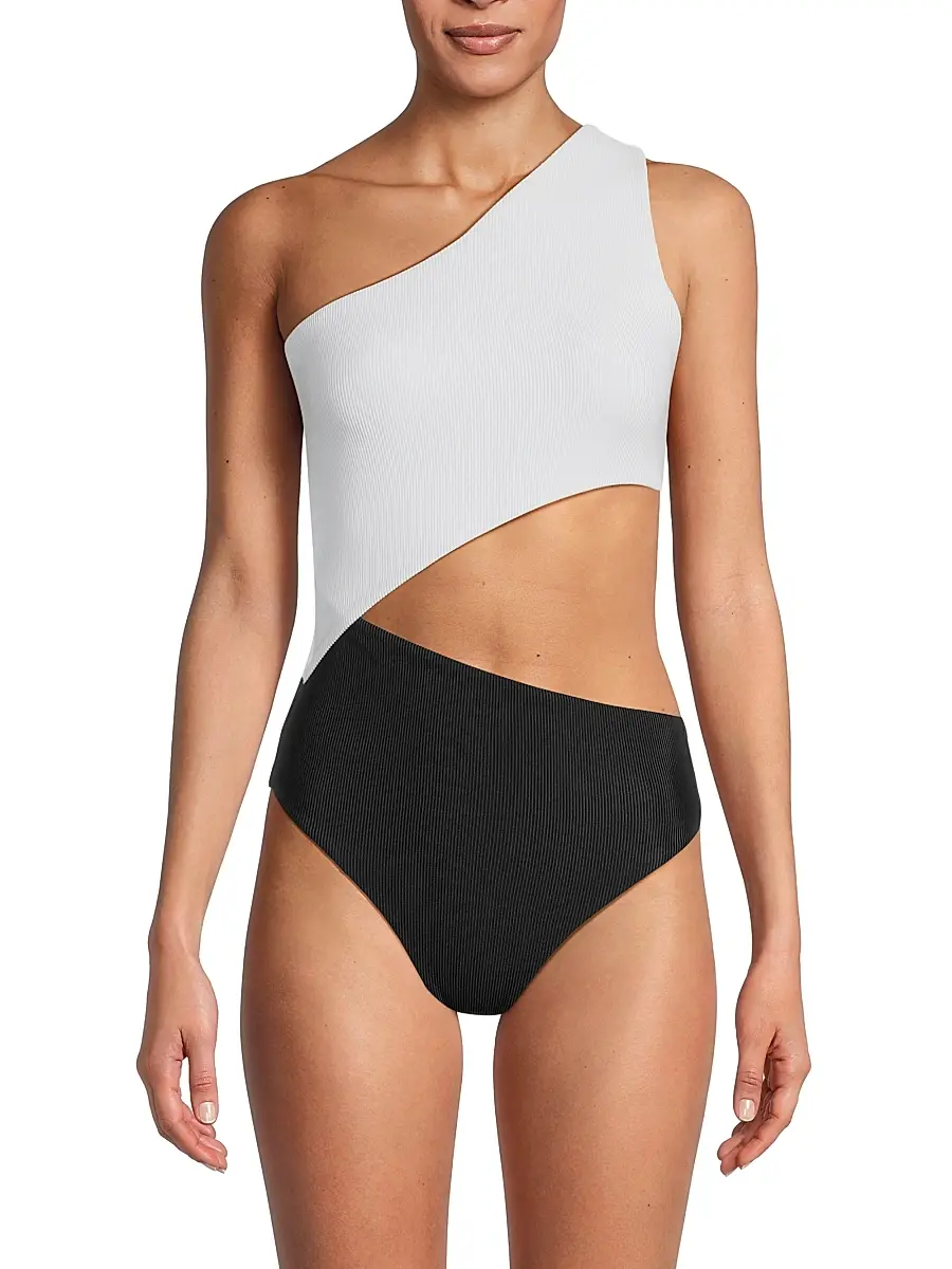 BEACH RIOT Women's Celine Colorblocked One-Piece Swimsuit | Thumbnail 3