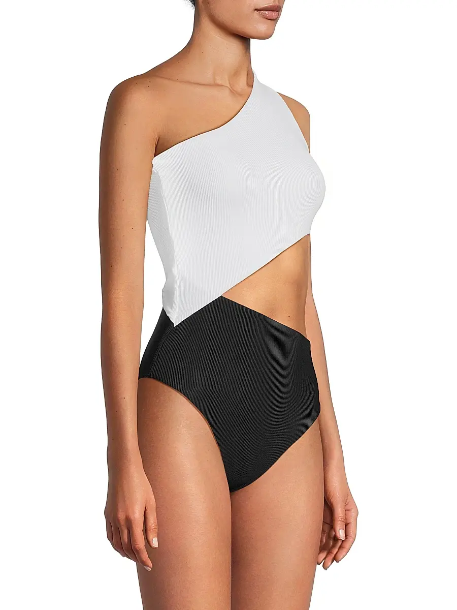 BEACH RIOT Women's Celine Colorblocked One-Piece Swimsuit | Thumbnail 4