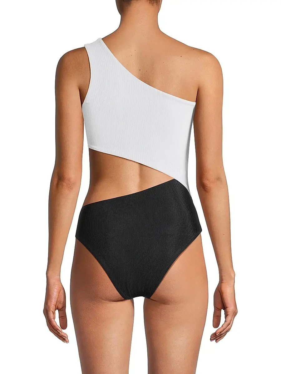 BEACH RIOT Women's Celine Colorblocked One-Piece Swimsuit | Thumbnail 5