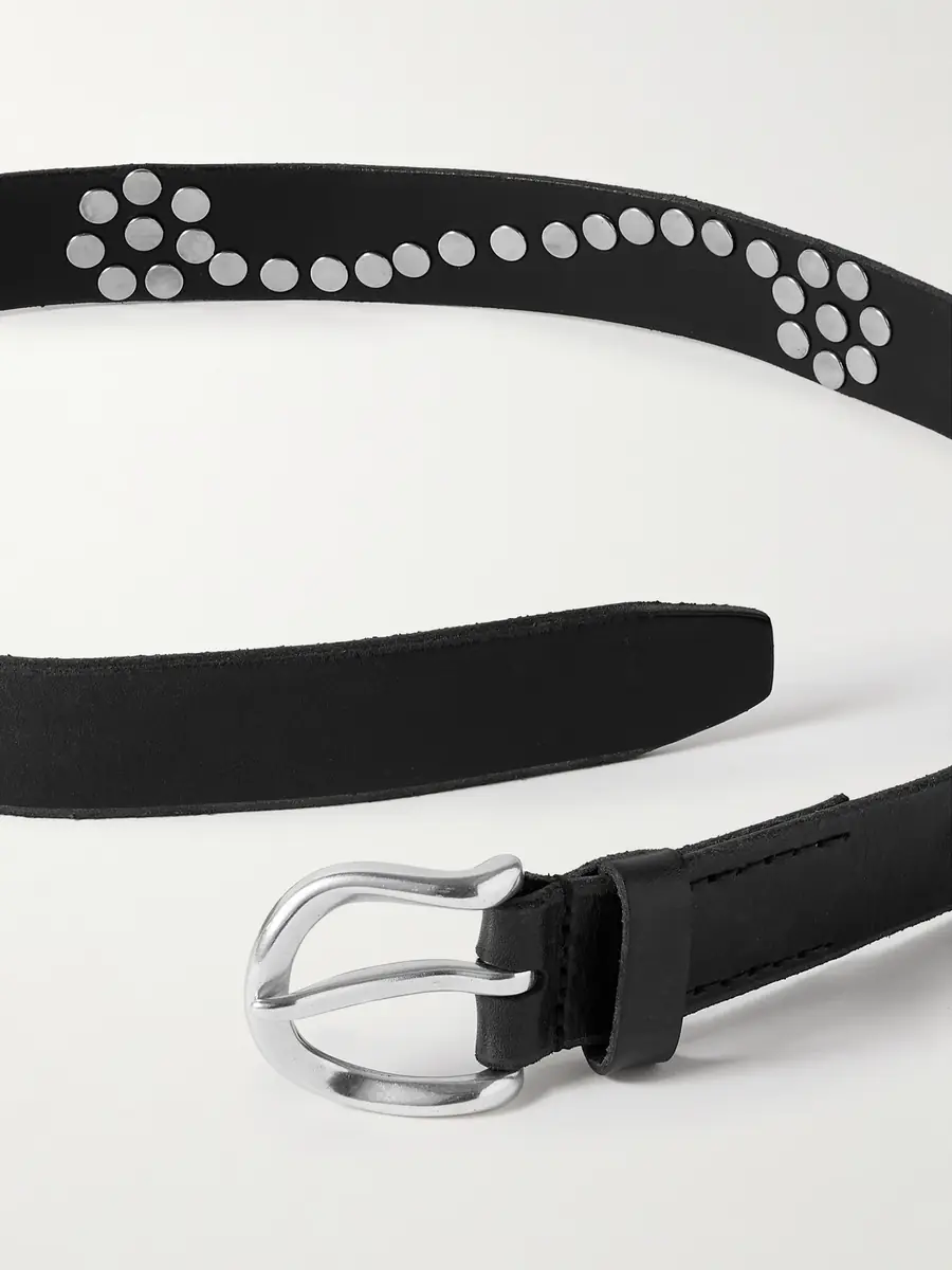 Our Legacy 3.5cm Star Fall Studded Leather Belt - Men | Thumbnail 3 Our Legacy 3.5cm Star Fall Studded Leather Belt - Men | Thumbnail 3