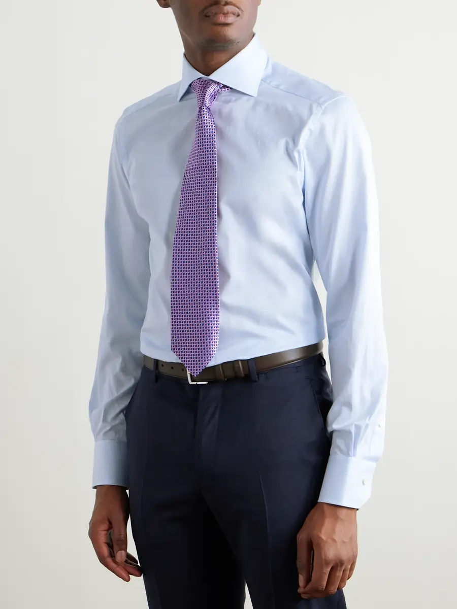 Zegna Cotton-Twill Shirt - Men | Thumbnail 2 Zegna Cotton-Twill Shirt - Men | Thumbnail 2