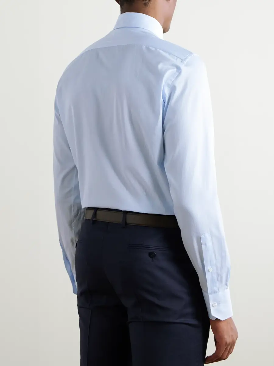 Zegna Cotton-Twill Shirt - Men | Thumbnail 3 Zegna Cotton-Twill Shirt - Men | Thumbnail 3
