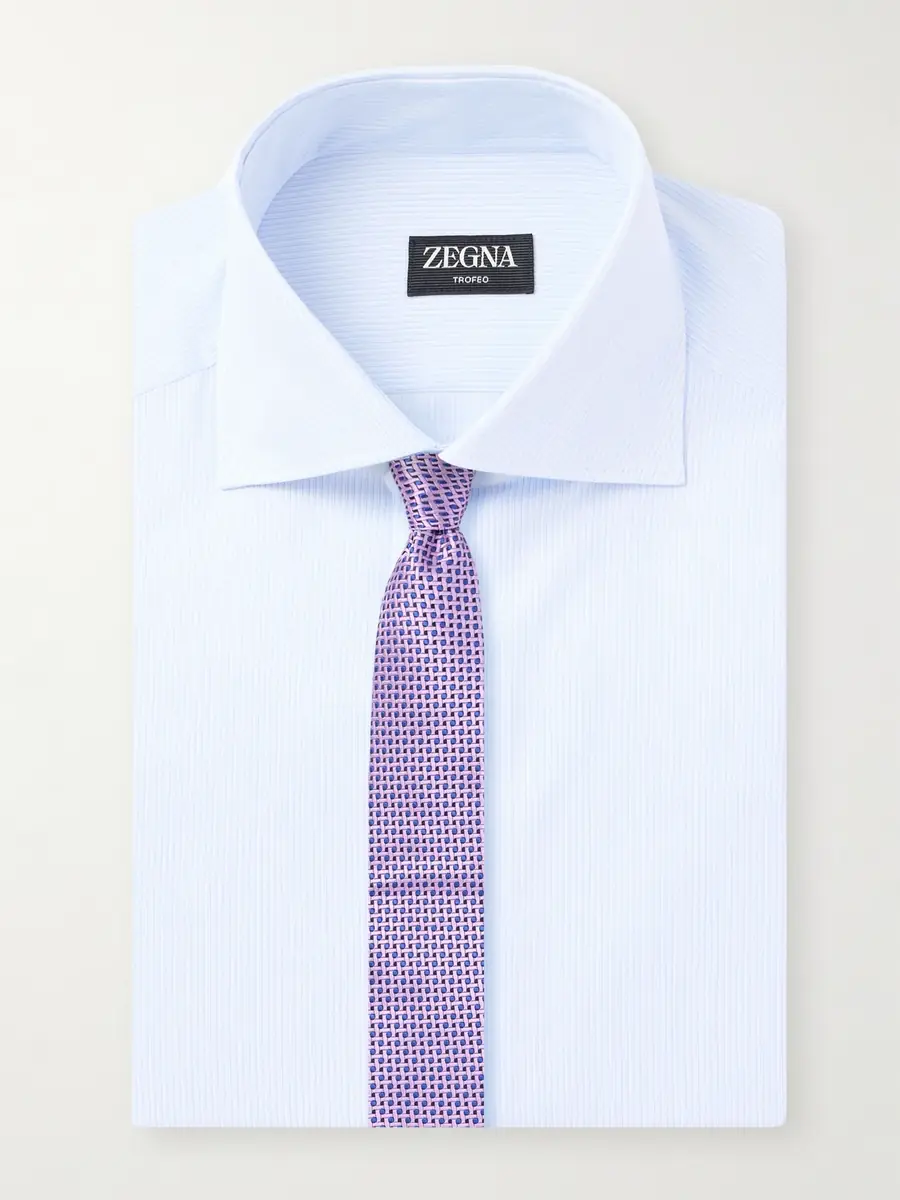 Zegna Cotton-Twill Shirt - Men | Thumbnail 5 Zegna Cotton-Twill Shirt - Men | Thumbnail 5