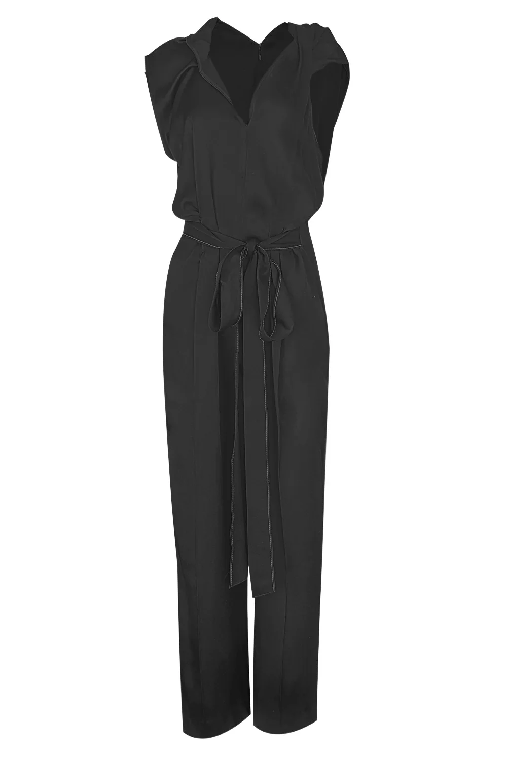 Victoria Beckham Draped Pleated Jumpsuit