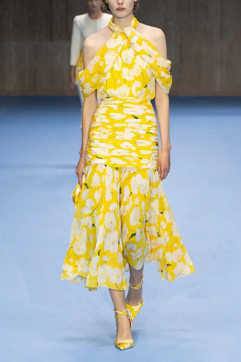 Carolina Herrera Gathered Midi Skirt | Thumbnail 2 Carolina Herrera Gathered Midi Skirt | Thumbnail 2