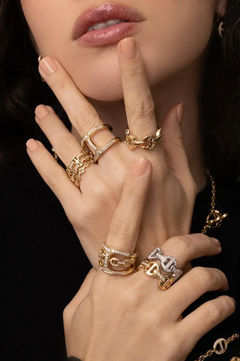 Hoorsenbuhs Micro Dame II Diamond Bridge Ring | Thumbnail 4 Hoorsenbuhs Micro Dame II Diamond Bridge Ring | Thumbnail 4