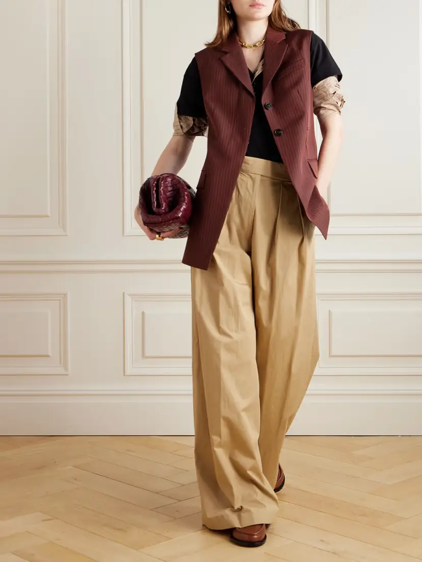 Dries Van Noten Striped Wool-blend Twill Vest | Thumbnail 2 Dries Van Noten Striped Wool-blend Twill Vest | Thumbnail 2