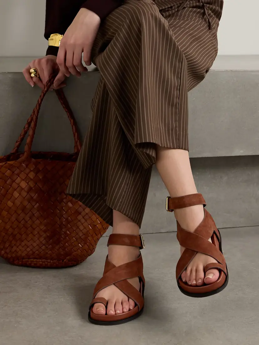 A Emery Jalen Suede And Leather Sandals | Thumbnail 2