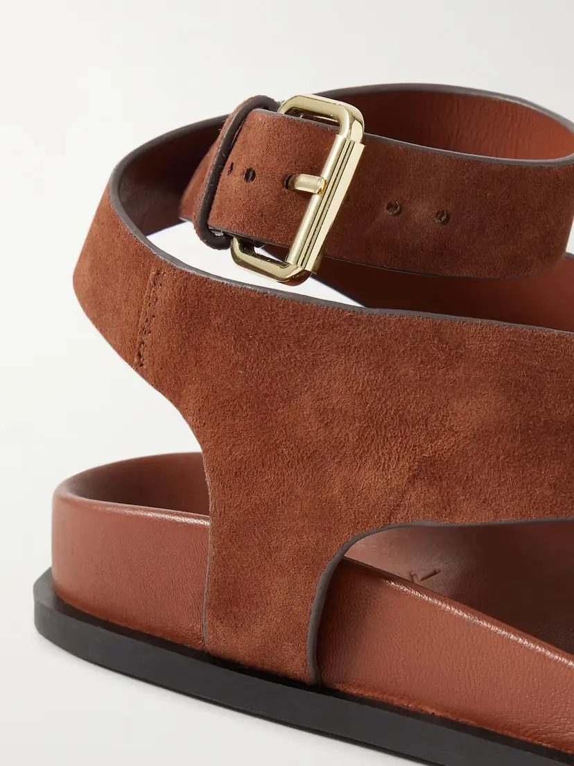 A Emery Jalen Suede And Leather Sandals | Thumbnail 4