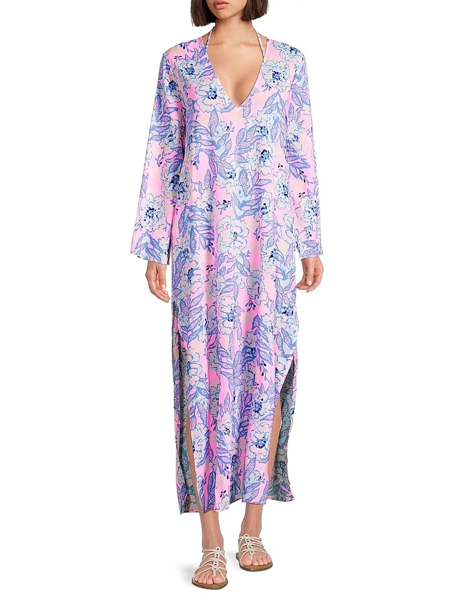 Lilly Pulitzer Women's Perry Coverup Maxi Dress - Multi Totally Koalafied | Thumbnail 2