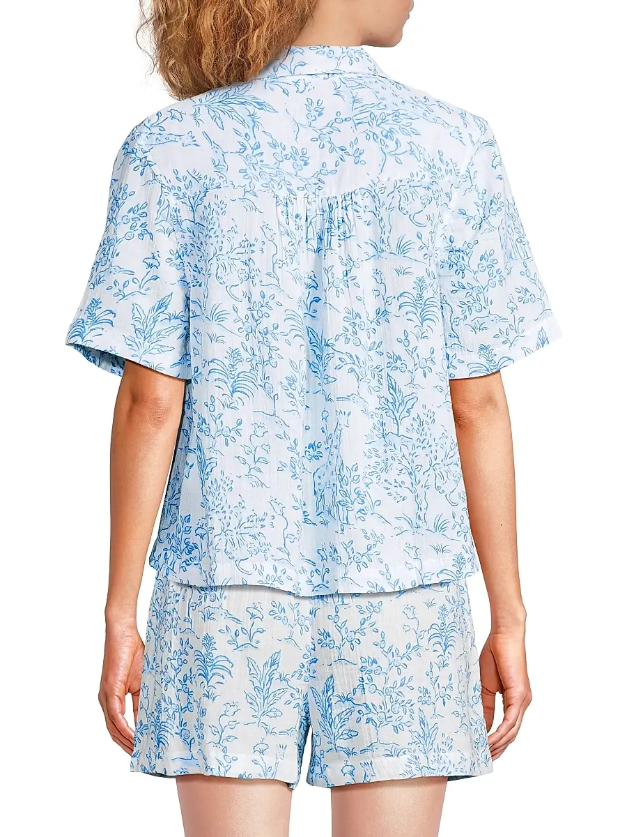 Lilly Pulitzer Women's Montee Cotton Cover-Up Shirt | Thumbnail 5 Lilly Pulitzer Women's Montee Cotton Cover-Up Shirt | Thumbnail 5