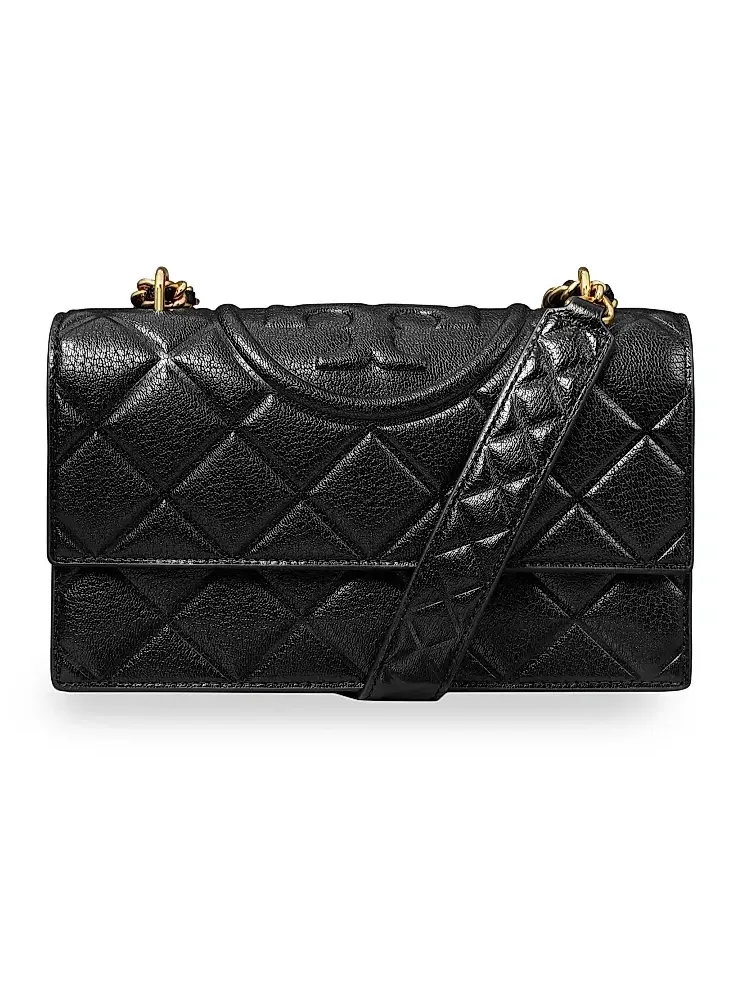 Women's Small Fleming Polished Grain Leather Shoulder Bag Women's Small Fleming Polished Grain Leather Shoulder Bag