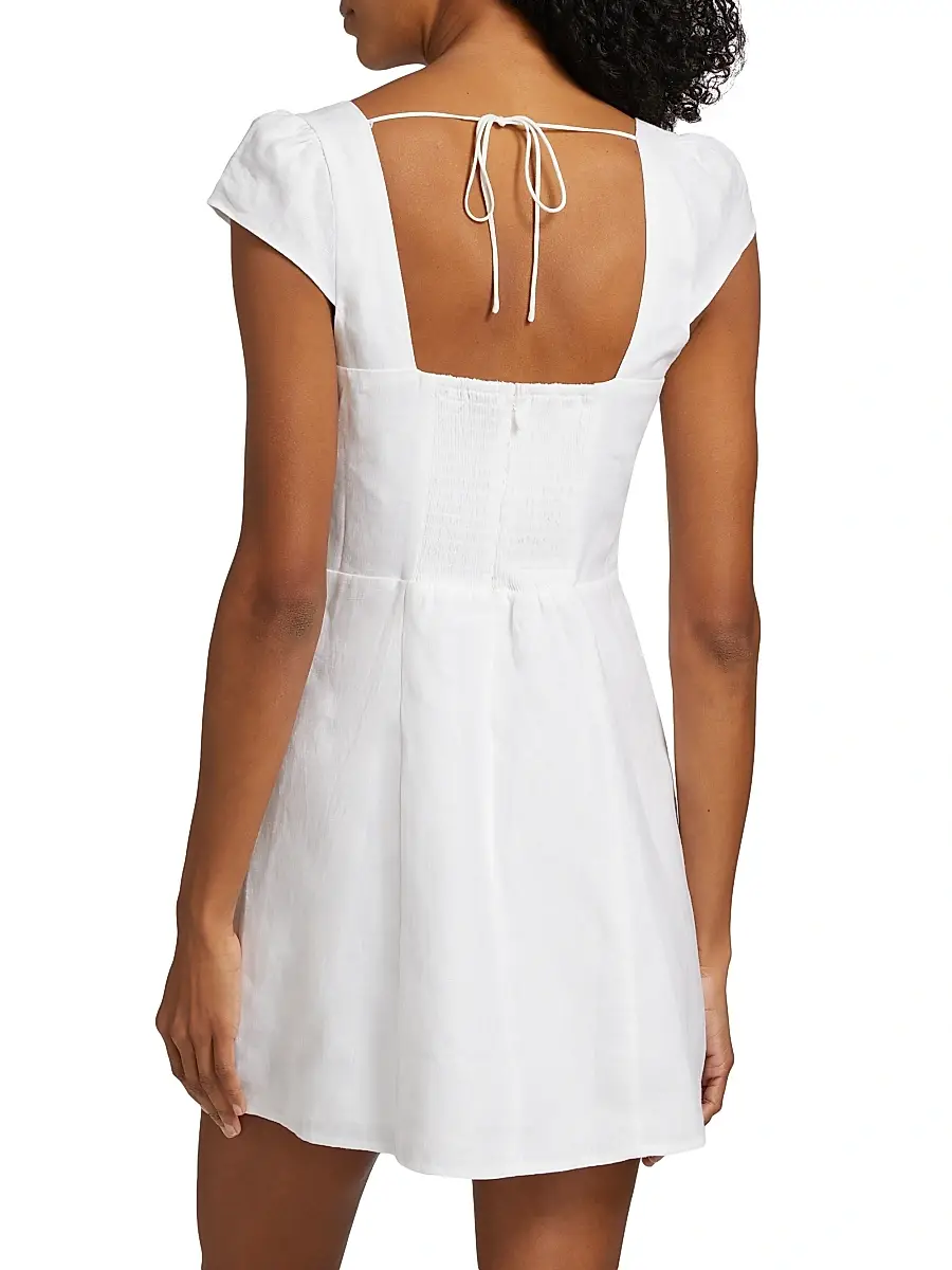 Reformation Women's Loula Linen Minidress | Thumbnail 5 Reformation Women's Loula Linen Minidress | Thumbnail 5