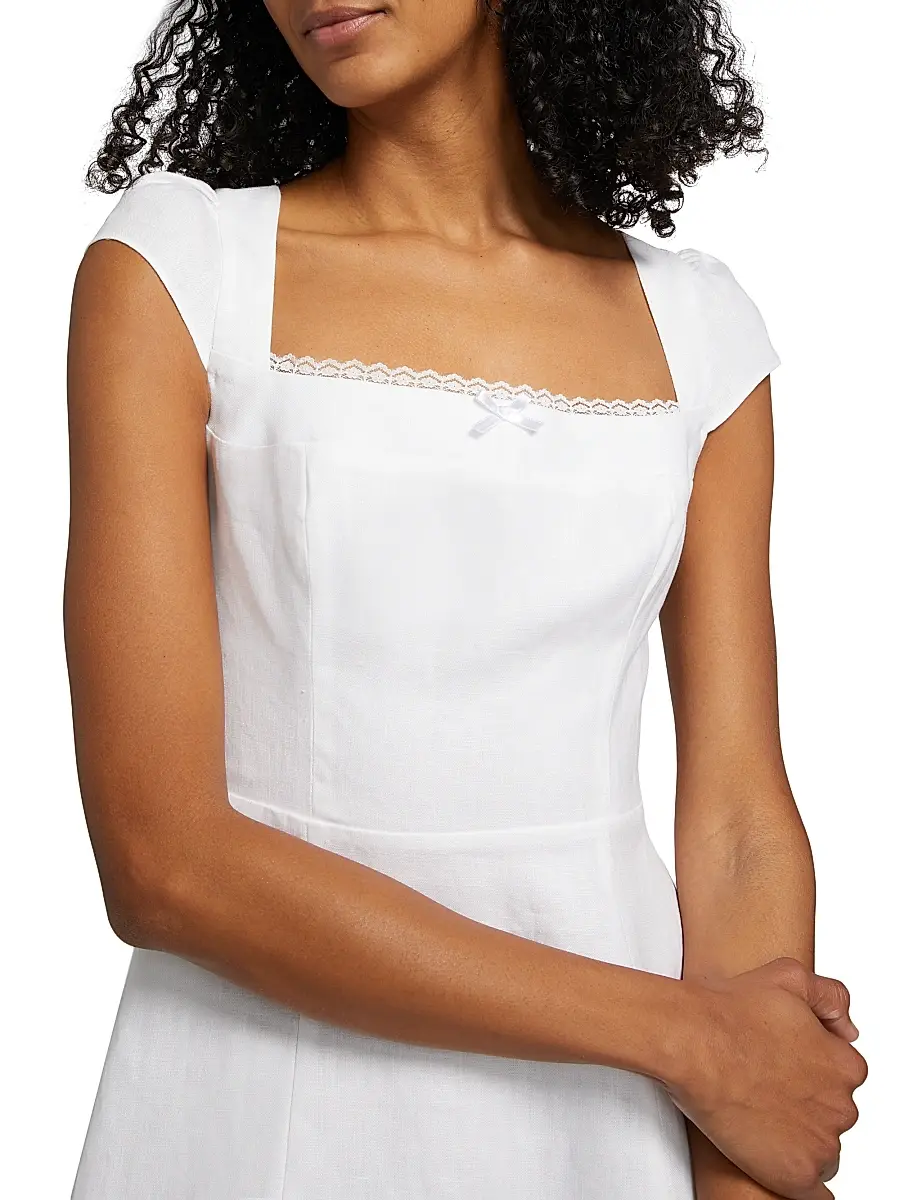 Reformation Women's Loula Linen Minidress | Thumbnail 6 Reformation Women's Loula Linen Minidress | Thumbnail 6