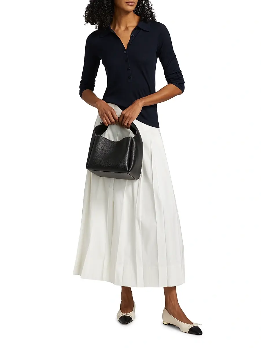 Reformation Women's Wool Knit Polo Shirt | Thumbnail 2