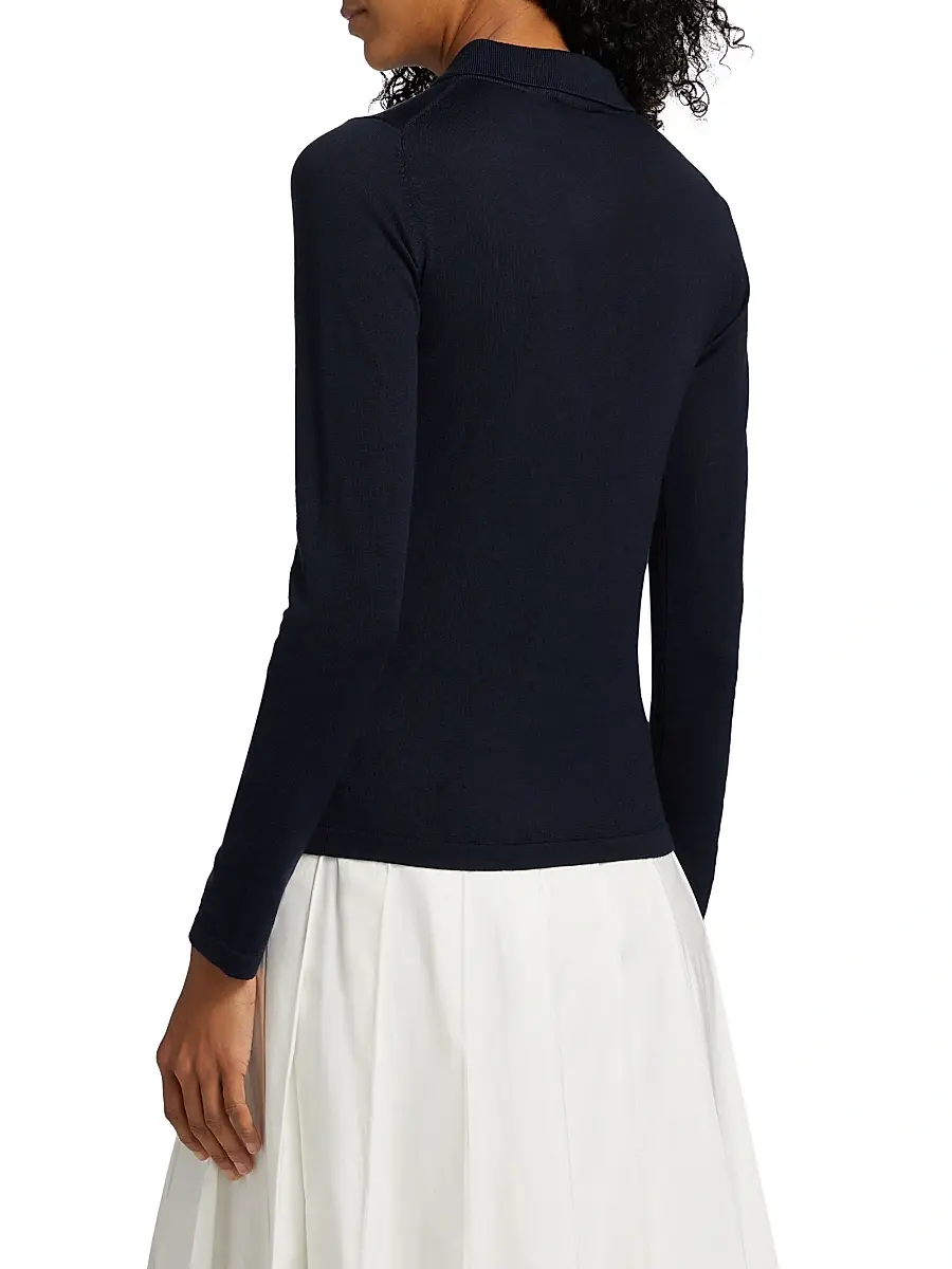 Reformation Women's Wool Knit Polo Shirt | Thumbnail 5
