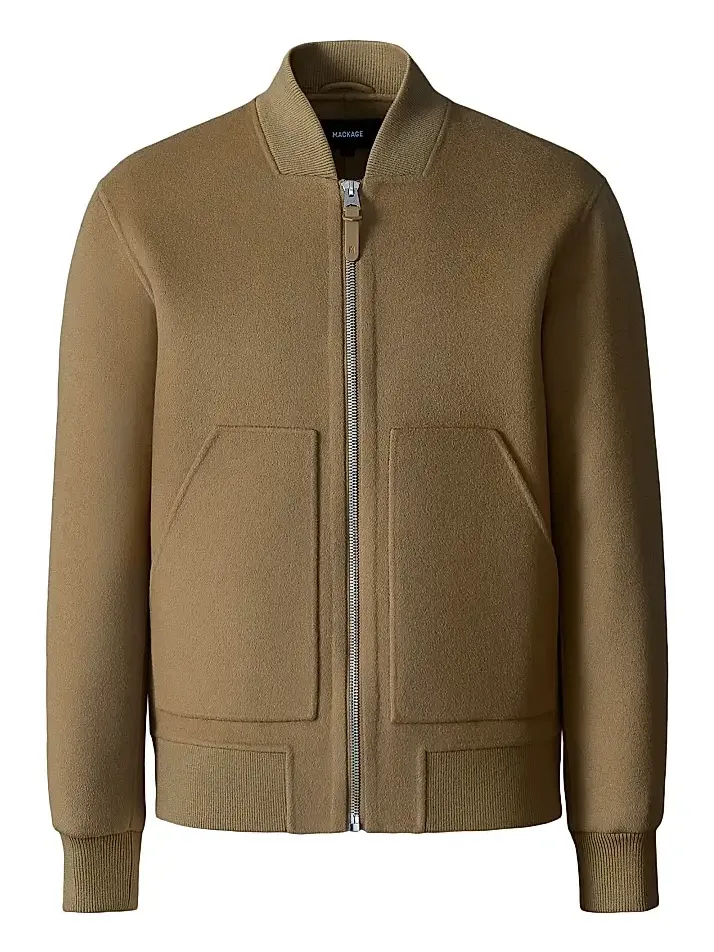 Men's Emilio-W Wool Bomber Jacket Men's Emilio-W Wool Bomber Jacket