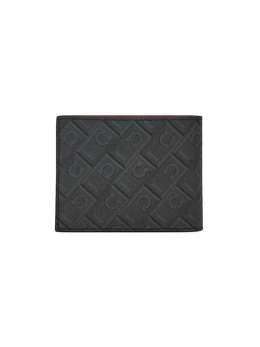 Ferragamo Men's Monogrammed Leather Wallet | Thumbnail 4